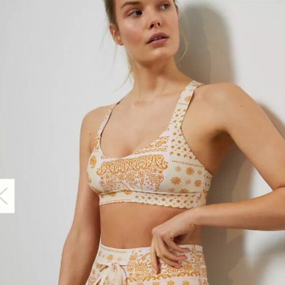 The Upside Anthropologie Carmen Bandana Sports Bra - Picture 1 of 9